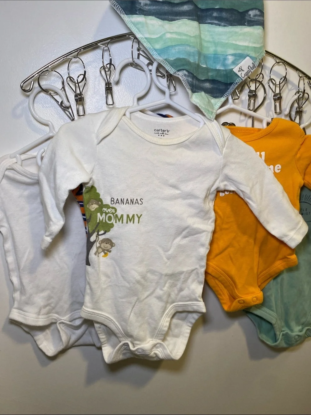 Carter's, Gerber, Okie Dokie, Long-Sleeve Baby Bodysuit and One Piece